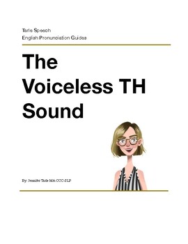 Preview of The Voiceless TH Sound - Pronunciation Practice eBook with Audio
