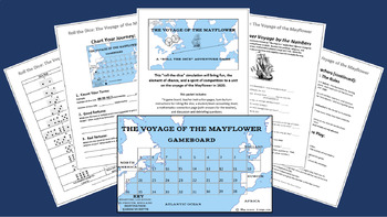 Preview of The Voyage of the Mayflower!  A "Roll-the-Dice" Historical Activity