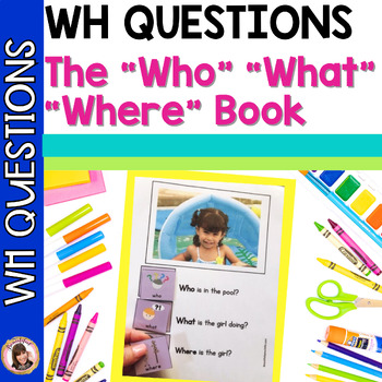 Preview of The WHO, WHAT, WHERE Book for Autism, Speech Therapy, Special Education