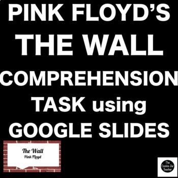 Preview of The Wall Comprehension Questions | Pink Floyd | Google Slides™  
