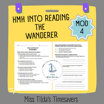 Preview of The Wanderer - Grade 6 HMH into Reading