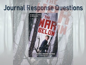 Preview of The War Below Novel Study Journal Response Questions by Marsha Forchuk Skrypuch