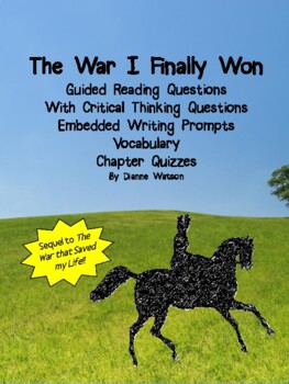 Preview of The War I Finally Won--Guided Reading Questions and More!