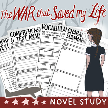 Preview of The War that Saved my Life Novel Study & Engaging Printable Workbook