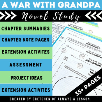 Preview of The War with Grandpa Novel Study Resource Guide