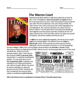 The Warren Court by SpecEdSoc Master TPT