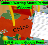 The Warring States Period China Online Scavenger Hunt Webq