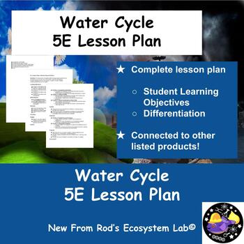 Preview of The Water Cycle 5E Lesson Plan **Editable**