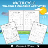 The Water Cycle Activities - Shape Tracing and Coloring Wo