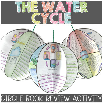 Preview of Water Cycle Activity Circle Book Weather Activity Worksheets