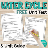 The Water Cycle End of Unit Test Assessment and Unit Guide