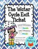 The Water Cycle Exit Ticket - VA Science SOL 3.9