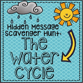 Preview of Water Cycle Activity - Water Vocabulary Scavenger Hunt