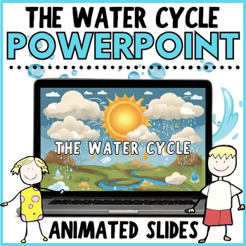 Preview of The Water Cycle Science Lesson PowerPoint Presentation for K-2nd Grades