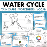 The Water Cycle Worksheet Task Cards Vocabulary Science Ac