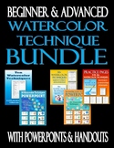 The Watercolor Techniques BIG BUNDLE with Beginner and Adv