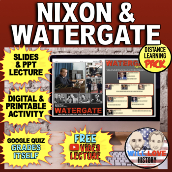 Preview of The Watergate Scandal | Digital Learning Pack