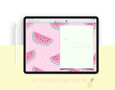 Create Digital Planner Watermelon Theme