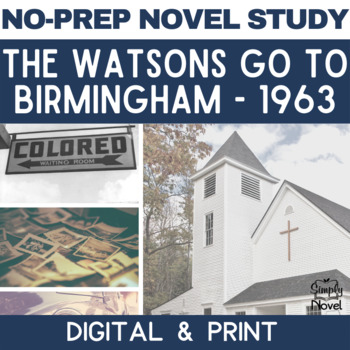 Preview of The Watsons Go To Birmingham - 1963 Novel Study Unit BUNDLE - Print & Digital