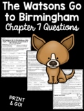 The Watsons Go to Birmingham - 1963 Chapter 7 Reading Comp