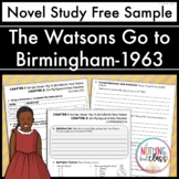 The Watsons Go to Birmingham 1963 Novel Study FREE Sample