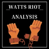The Watts Riots Analysis