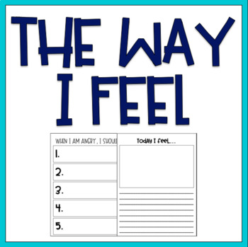 Preview of The Way I Feel Book Extension | Teaching About Emotions