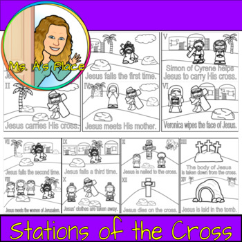 The Stations Of The Cross Coloring Book By Bookmarks And More Tpt
