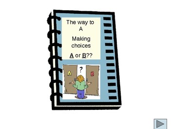 Preview of The Way to A making choices social story