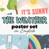 The Weather - 8 Posters in English for Elementary - ESL Cl