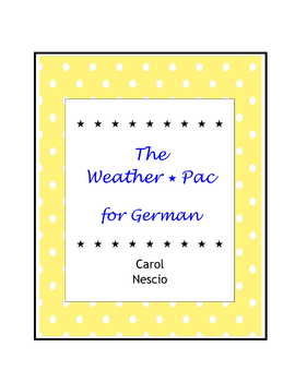 Preview of The Weather Pac For German ~ German Weather Expressions