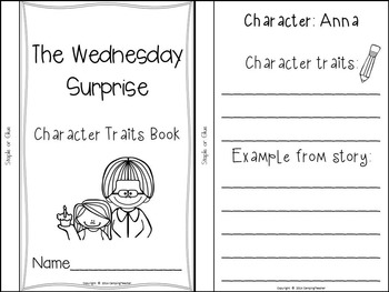 The Wednesday Surprise By Eve Bunting Book Activities By