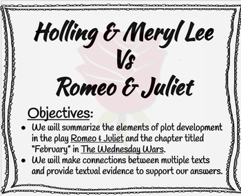 The Wednesday Wars: February Paired Text by Mc in the Middle | TPT
