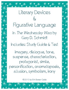 Preview of The Wednesday Wars Literary Devices and Figurative Language Common Core Aligned