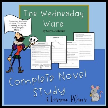Preview of The Wednesday Wars Novel Study