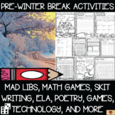 The Week Before Winter Break Activities {Mad Libs, Games, 