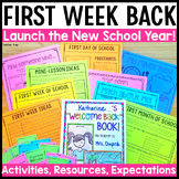 First Week of School Checklist Activities Games - First Da