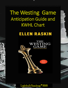 Preview of The Westing Game Anticipation Guide and KWHL Chart