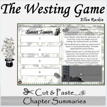 Preview of The Westing Game Chapter Summaries with Quizzes and Writing
