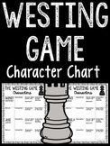 The Westing Game Characters Chart FREE!