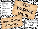 The Westing Game: Clue Word Cards - PDF & Google Document 