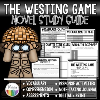 Preview of The Westing Game Comprehensive Novel Study Guide