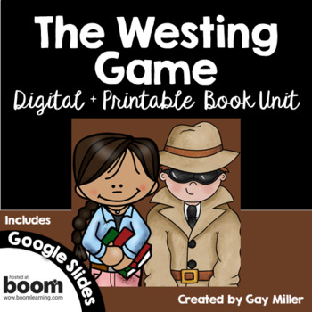 Preview of The Westing Game Novel Study Digital + Printable Book Unit [Ellen Raskin]