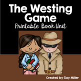 The Westing Game Novel Study: Printable Book Unit: vocabul