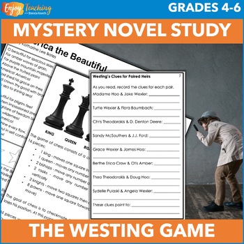 Preview of The Westing Game Novel Study: Activities & Questions to Improve Comprehension