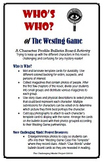 The Westing Game - Who's Who Character Bulletin Board Activity