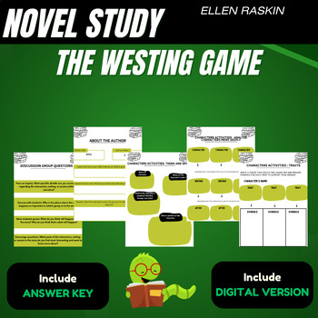 Preview of The Westing Game by Ellen Raskin Complete No-Prep Novel Study Unit