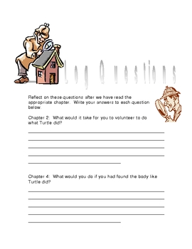 The Westing Game--Reading Response Packet by Kristin Longhouse | TpT