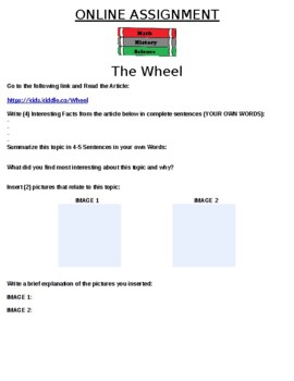 Preview of The Wheel Online Assignment