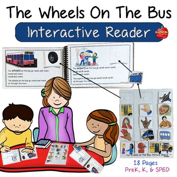 Preview of The Wheels On The Bus: Interactive Reader ~ Editable